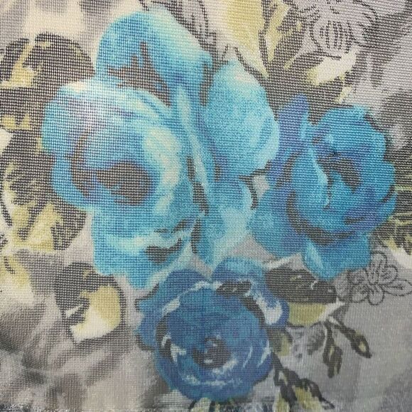 Vintage 90’s Y2K Self Esteem Sheer Chiffon Tiered Lace Babydoll Top Size Large - Picture 11 of 16